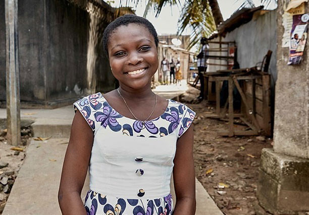 Olivia Aka mắc bệnh đái tháo đường típ 1, sống ở Côte d'Ivoire.